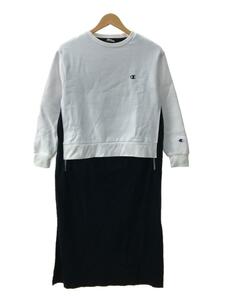 Champion◆長袖ワンピース/-/コットン/WHT/CW-U016