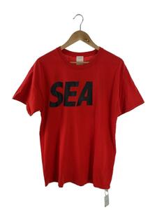 WIND AND SEA◆Tシャツ/L/コットン/RED/プリント/wds-cs-13