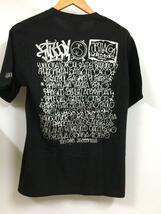 STUSSY◆Tシャツ/S/コットン/BLK/プリント/ステューシー_画像2