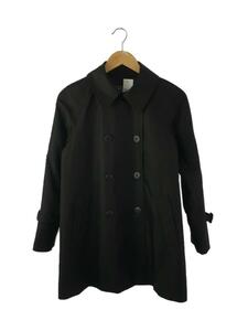 Aquascutum◆AラインTRENCHCOAT/コットン/BLK/5027450103-99