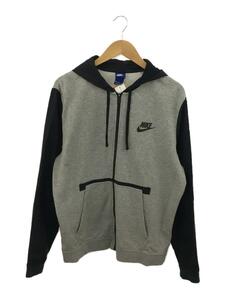 NIKE◆ジップパーカー/Hybrid Fleece/XXL/コットン/GRY/831815-063