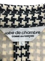 robe de chambre COMME des GARCONS◆セットアップ/L/コットン/BLK/千鳥格子/RM-J009/RM-S006_画像3