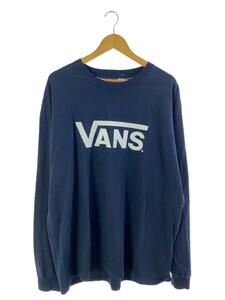 VANS◆×A.H/長谷川昭雄/2サイドロングスリーブTシャツ/2L/コットン/NVY/無地