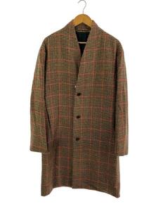 MARKAWARE◆コート/1/ウール/BRW/千鳥格子/A18C-08CO02C/MINIMALIST COAT SHETLAND