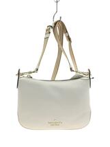 kate spade new york◆ショルダーバッグ/レザー/WHT/WKR00630_画像1