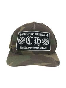 CHROME HEARTS◆キャップ/FREE/コットン/KHK/カモフラ/メンズ