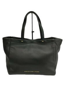 MARC BY MARC JACOBS◆トートバッグ/レザー/BLK