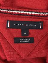 TOMMY HILFIGER◆セーター/XL/コットン/レッド/MW0MW07854-650/カシミヤ混_画像3