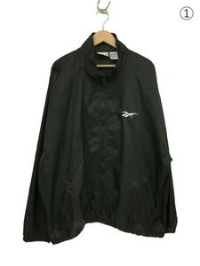 Reebok◆ナイロンジャケット/XL/-/BLK/無地