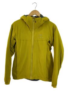 ARC’TERYX◆ATOM LT HOODY/ナイロンジャケット/S/ナイロン/イエロー/14644-71185/タグ文字消え