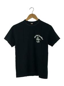 THE FLAT HEAD◆Tシャツ/38/コットン/BLK