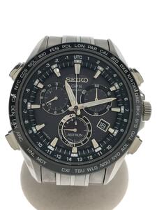 SEIKO* Astro n/ solar wristwatch / analogue / stainless steel /8X82-0AB0