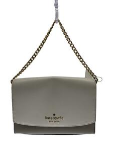 kate spade new york◆ショルダーバッグ/レザー/WHT/WKR00102