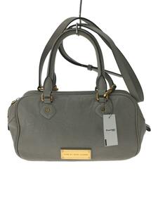 MARC BY MARC JACOBS◆ハンドバッグ/レザー/GRY