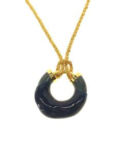 SUNNEI◆RUBBERIZED PENDANT NECKLACE/ネックレス/-/カラーストーン/トップ有/メンズ