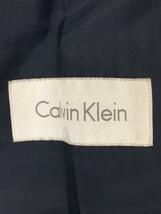 Calvin Klein◆ウールカシミアメルトン/Milior/ステンカラーコート/40/ウール/ネイビー/334472_画像3