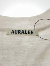 AURALEE◆SUPER HIGH GAUGE WOOL KNIT/セーター(薄手)/1/ウール/ピンク/無地_画像3