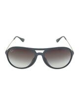 Ray-Ban◆ALEX//サングラス/ティアドロップ/プラスチック/GRY/BLK/メンズ/RB4201-F_画像1