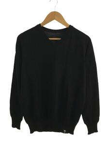 STUSSY◆セーター(薄手)/M/コットン/BLK/無地