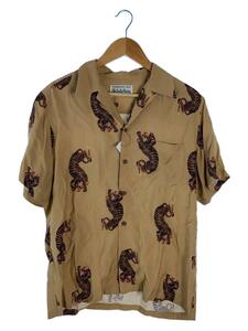 WACKO MARIA◆HAWAIIAN SHIRT S/S/S/レーヨン/BEG/総柄/19SS-WMS-HI28-S