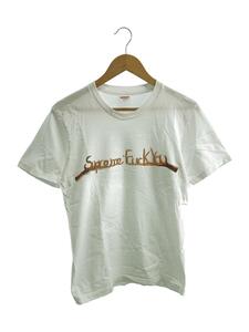 Supreme◆Fuck You Tee/Tシャツ/S/コットン/WHT/無地