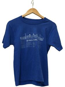 FRUIT OF THE LOOM◆Tシャツ/コットン/BLU/プリント/ポリ/メンズ/半袖/80年代/カットソー/QUEEN MARY