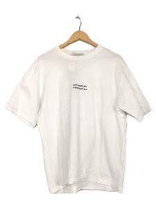 UNIVERSAL PRODUCTS◆UP + N S/S T-SHIRT/Tシャツ/2/コットン/ホワイト/203-60111/刺繍