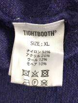 TIGHTBOOTH PRODUCTION◆21AW/TBPR MOHAIR SWEATER/ニット/セーター(薄手)/XL/ナイロン/パープル/シャギー_画像4