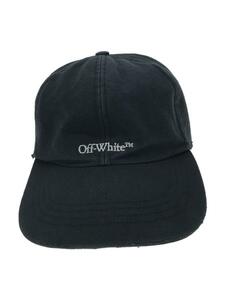 OFF-WHITE◆キャップ/-/コットン/BLK/メンズ