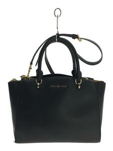 MICHAEL KORS◆マイケルコース/ショルダーバッグ/レザー/BLK/35H7GE0S3L/角剥がれ有