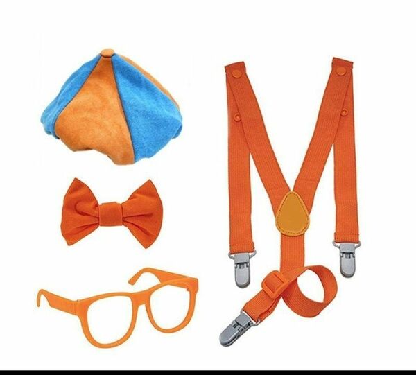 ブリッピー Blippi 風 コスチューム 4点セット　ハロウィン　仮装