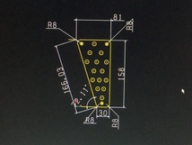 プレートの外形寸法（CAD図）
