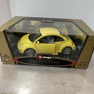 2919 BBURAGO/ BBurago GoldCollection 1/18 VOLKSWAGEN NEW BEETLE 1998 Volkswagen New Beetle Italy made long-term keeping goods 