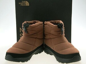 新品THE NORTH FACE/ザ ノースフェイス/NUPTSE BOOTIE WP/ヌプシ ブーティ/ショート/スノーブーツ/防水/撥水/ブラウン茶/NF52278-PK/26.0cm