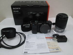 【美品】 SONY ソニー α6400/ILCE-6400M E18-135mm F3.5-5.6 OSS レンズキット 説明書/元箱付