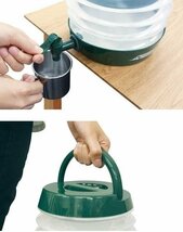 【vaps_6】折りたたみ ウォータージャグ 5.5L 《ネイビー》 ウォーターボトル 給水容器 給水タンク 防災 アウトドア キャンプ HAC3441 送込_画像2