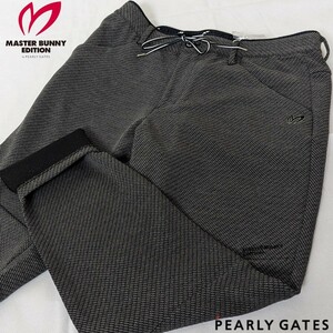 ★新品正規品秋冬 PEARLYGATES/マスターバニー メンズブロークンツイル ジャージパンツ 6(LL) らくらくゴム入り紐付き