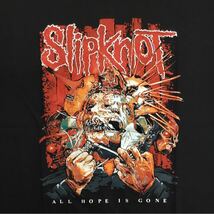 SR3B2. 両面プリントバンドデザイン半袖Tシャツ スリップノット Lサイズ SlipknoT_画像2