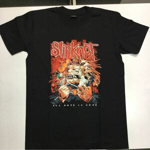 SR3B2. 両面プリントバンドデザイン半袖Tシャツ スリップノット Lサイズ SlipknoT