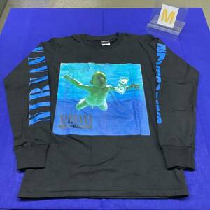 DBB65. バンドデザインロングTシャツ M サイズ　NIRVANA ③ ニルヴァーナ　長袖Tシャツ ロンT