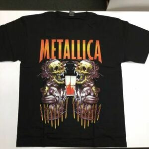 SR3B1. 両面プリントバンドデザイン半袖Tシャツ メタリカ ③ METALLICA Lサイズ