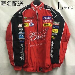 ブルゾン　Lサイズ　Budweiser バドワイザー　レーシングジャケット 赤