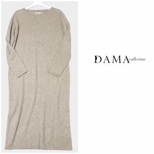 美品 ダーマコレクション DAMA collection カシミヤ100% ニットワンピース S レディース