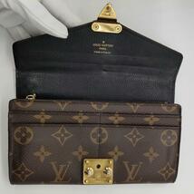 【極美品・開運財布】ルイヴィトン LOUISVUITTON モノグラム パイソン ポルトフォイユ・パラス 長財布 最新型 現行品 保存箱 保存袋_画像3