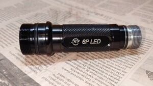 【中古】SUREFIRE 6PL　6P LED刻印 2セル6V純正ボディ BK 旧ロゴ シュアファイア