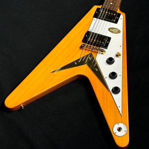 Epiphone 1958 Korina Flying V White Pickguard Aged Natural エピフォン フライングV