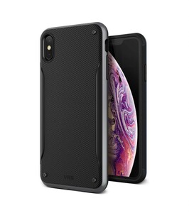 y100220m VRS】 iPhone Xs Max 対応 ケース 耐衝撃 衝撃 吸収 ハイブリッド 薄型 スリム ソフト カバー 対衝撃 ブラック