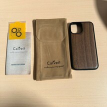 y102603m Carveit MagSafe (マグセーフ) 対応 iPhone 12 mini ケース 木製 天然木+TPUシリコンツーインワン ケース磁気内蔵_画像4