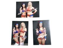 STARDOM ☆ SANTANA GALLETT & CHELSEA GREEN Autographed Photo_画像1