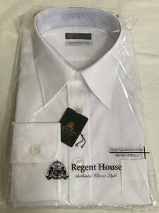 【新品】最終特割 Regent House リージェントハウス 長袖ワイシャツ 3L 45-84 白 綿100% 形態安定 お洒落 激安 送料185円可！